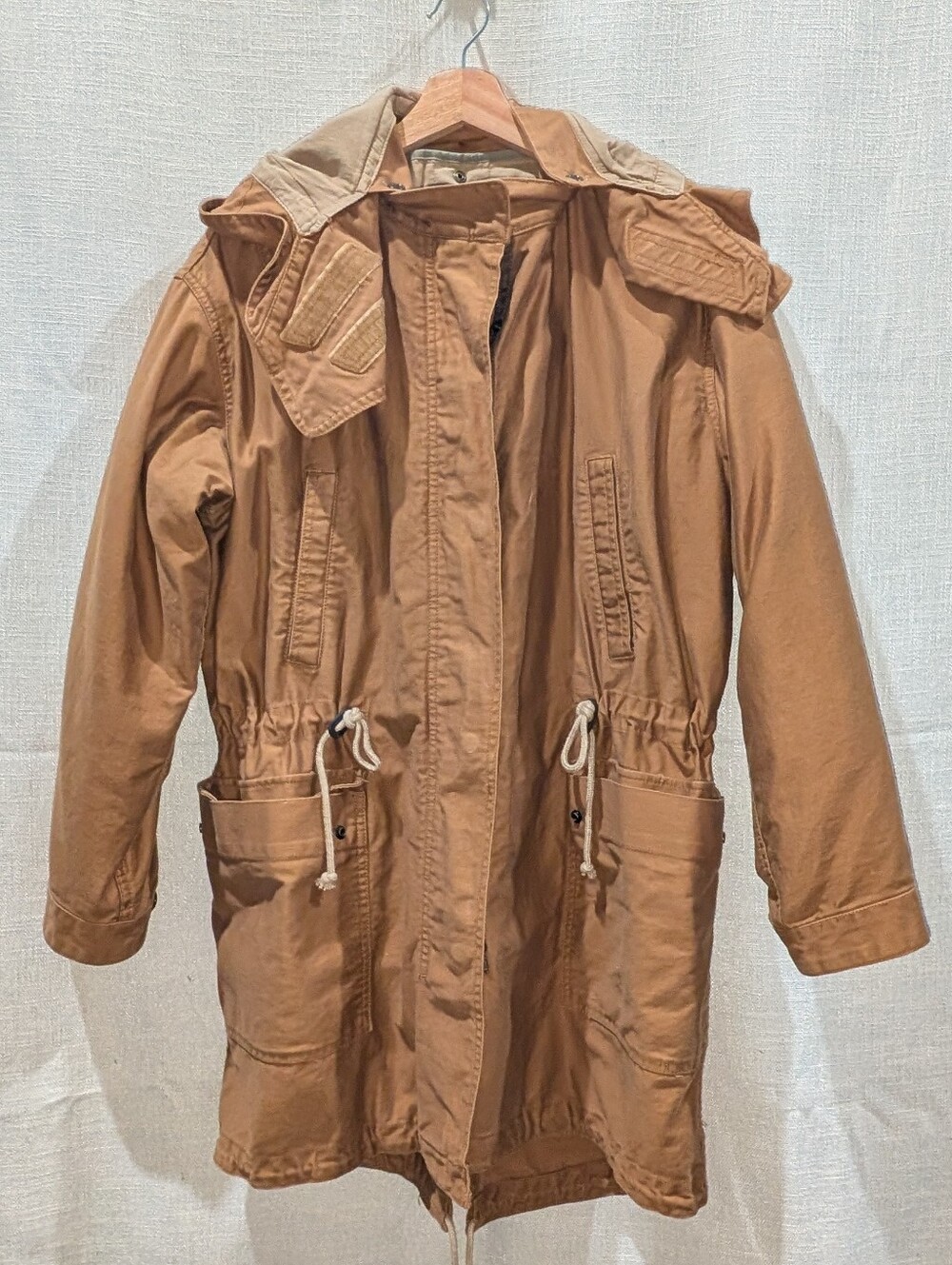 GAP Women's Tan Drawstring Utility Jacket Size M